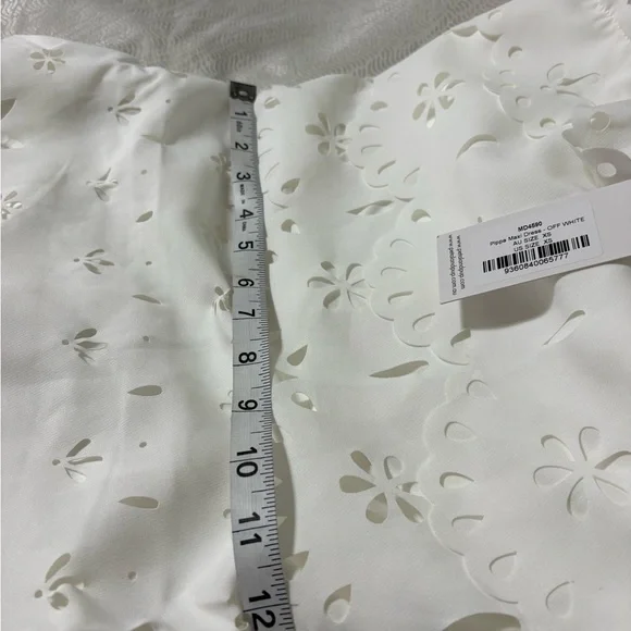 Petal and Pup Off White Eyelet Tie-Shoulder Maxi Dress Size XS - Picture 10 of 16